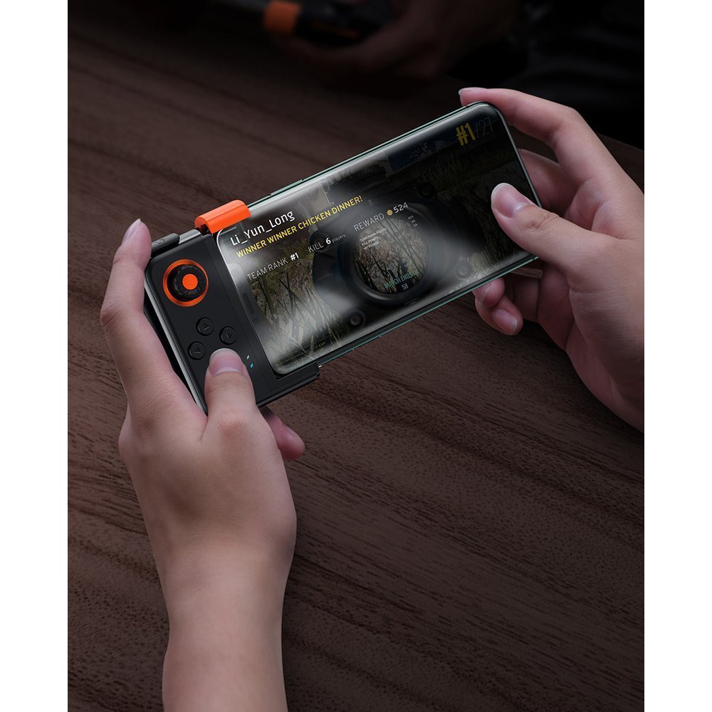 Bộ điều khiển trò chơi không dây Baseus Gamo gamepad pad điện thoại cần điều khiển màu đen