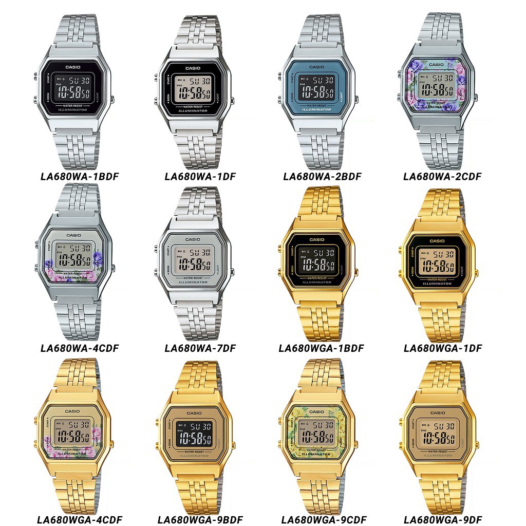 Đồng hồ nữ dây kim loại Casio Anh Khuê LA680 Series