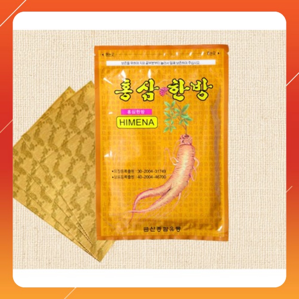 Cao Dán Hồng Sâm Himena Hàn Quốc - Giam Nhứt Mỏi Hiêu Qủa