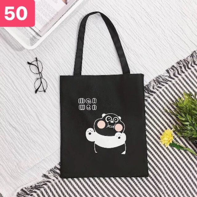 Túi tote - GẤU MÁ HỒNG