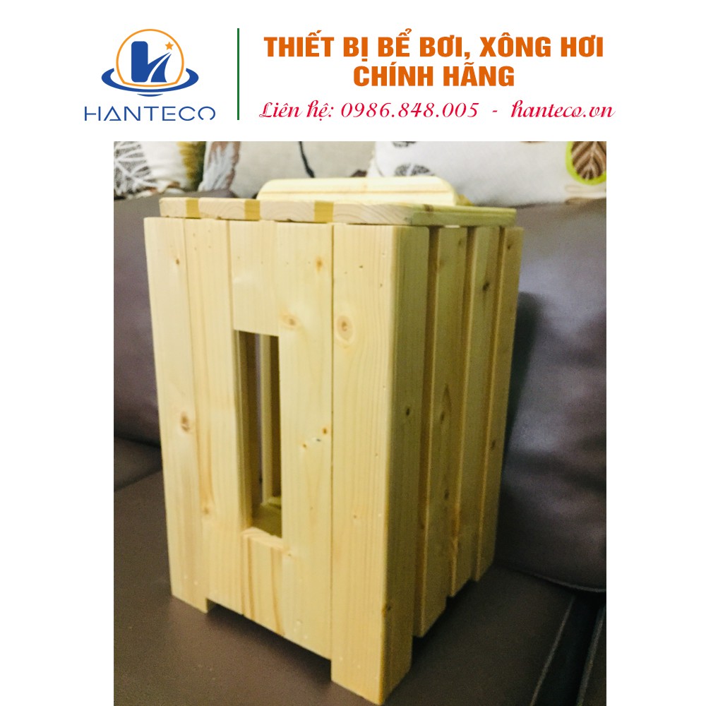 Hộp gỗ đựng thảo dược phòng xông hơi khô