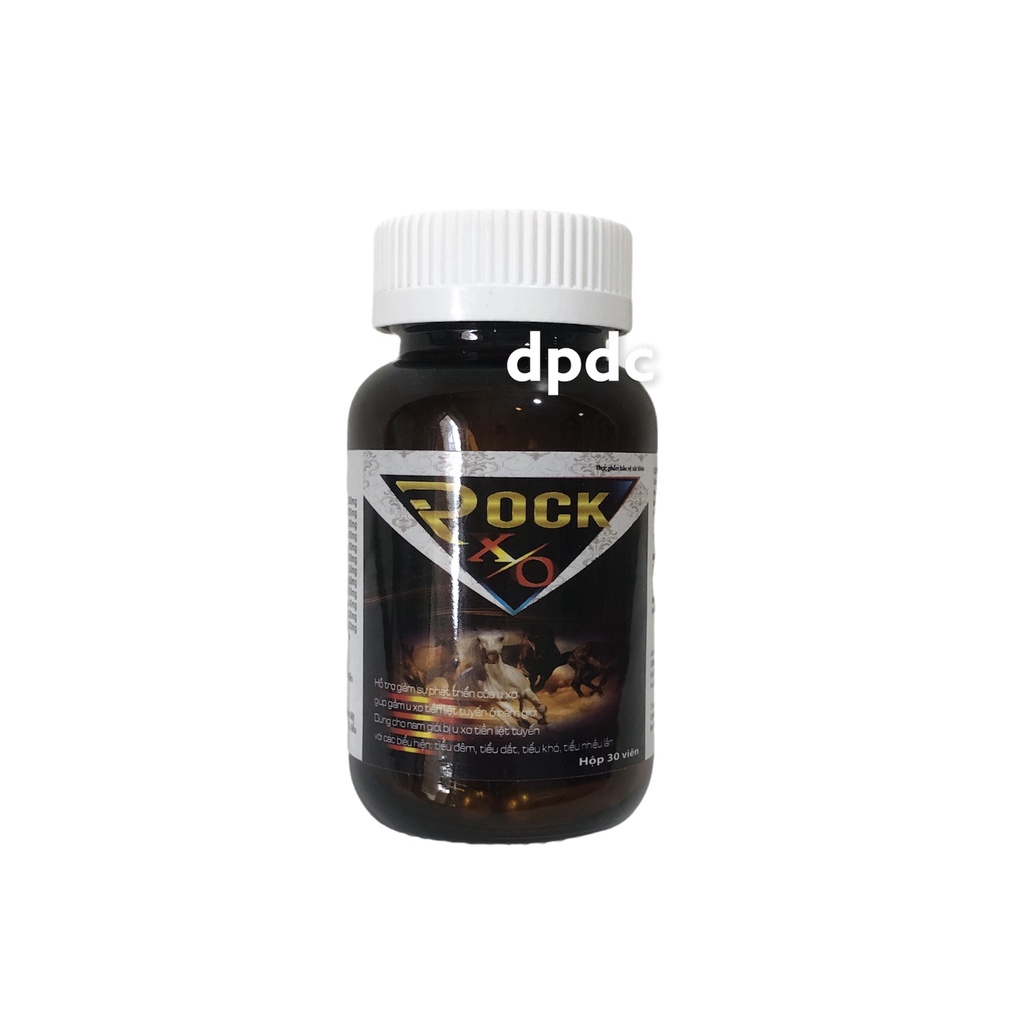 Viên Uống Bổ Thận ROCK . XO Tinh Chất hà Thủ Ô, Dâm Dương Hoắc, Ba Kích, Tăng Cường Sinh Lý, Giảm Tiểu Đêm, Mạnh Gân Cốt