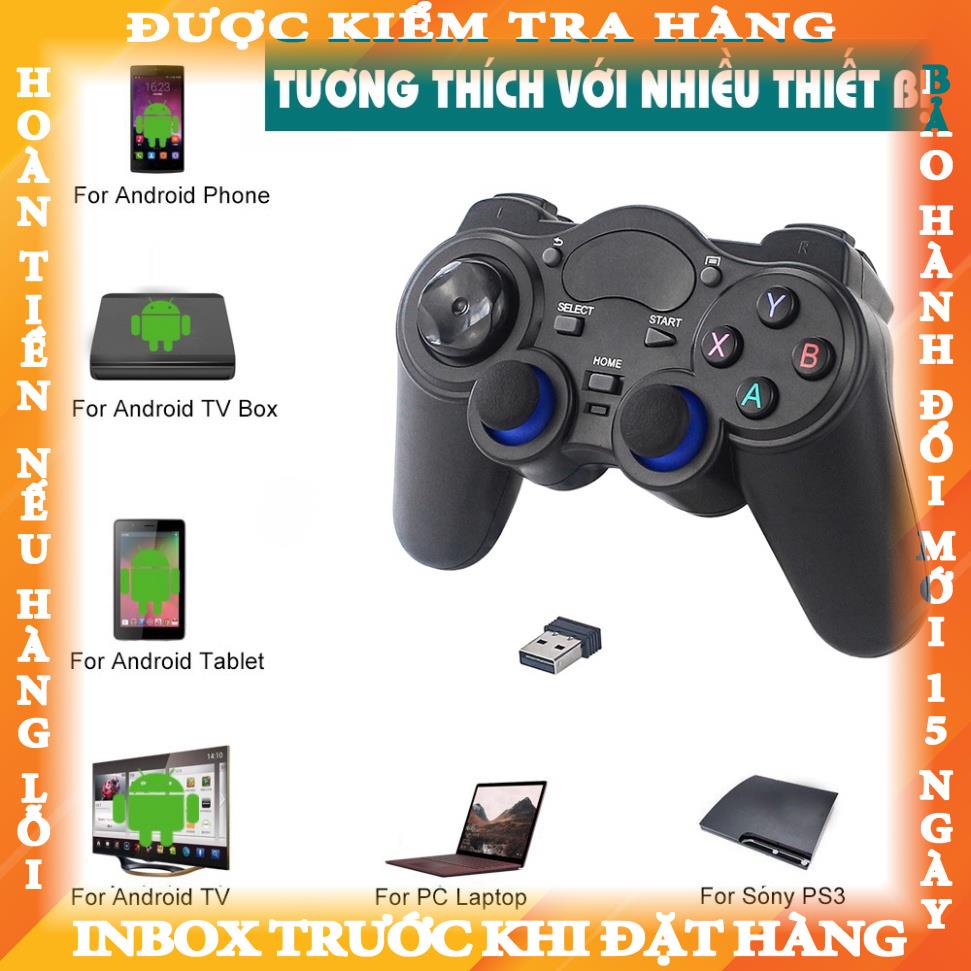 Tay cầm chơi game PC Laptop Điện Thoại TV Android TV Box Tay cầm chơi game không dây USB Bluetooth 2.4G nguyenmanh
