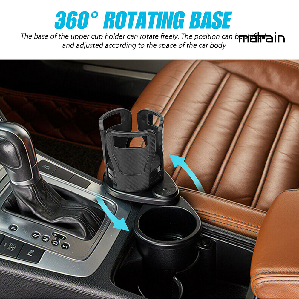 Giá Đỡ Bình Nước 2 Trong 1 Cho Xe Hơi