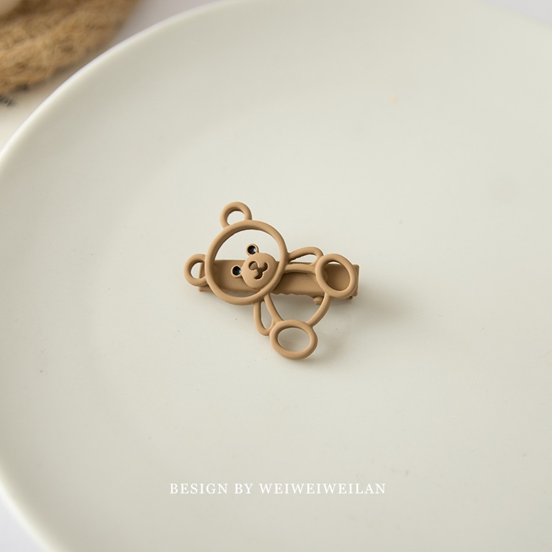 Kẹp Tóc Hàn Quốc Gấu Dễ Thương Phụ Kiện Thời Trang Cho Nữ AB027