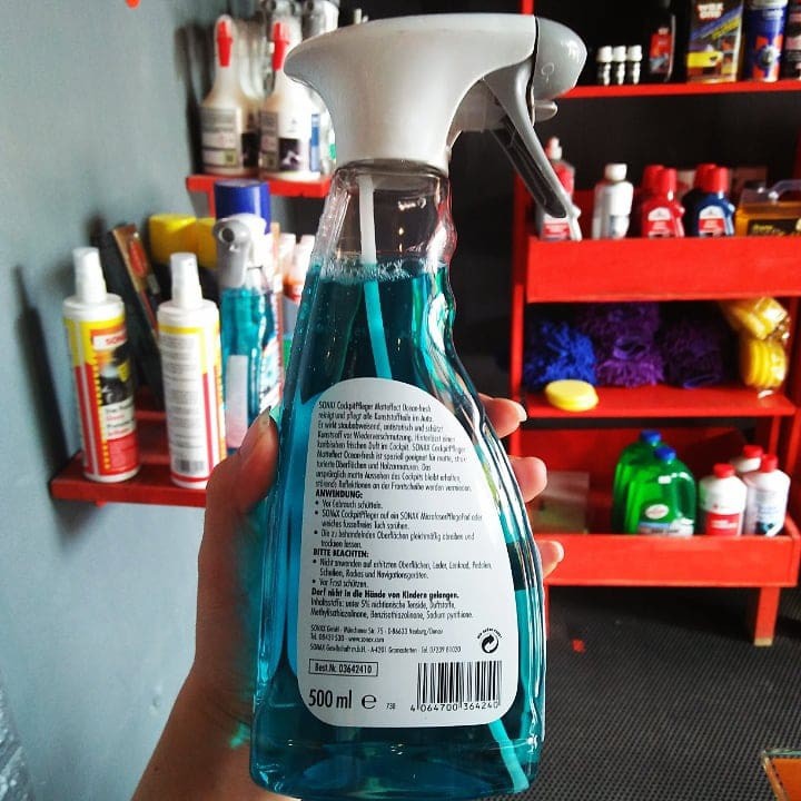 Làm sạch, bảo dưỡng nhựa trong xe hương đại dương 500ml SONAX Cockpit Spray Matt Effect Ocean-fresh 364241 chamsocxe