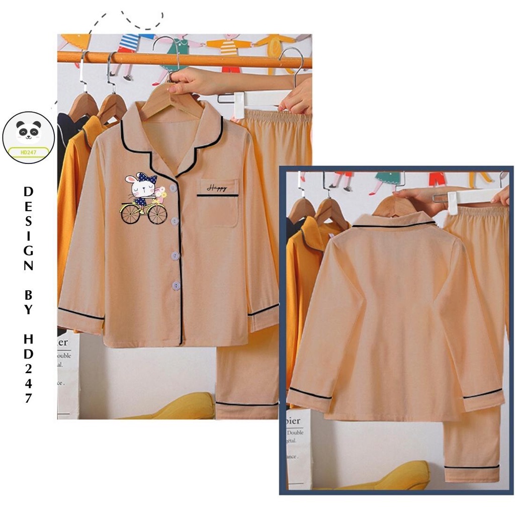 Đồ bộ bé gái bé trai dễ thương pijama mặc nhà mặc ngủ size đại 5 đến 14 tuổi FIVEBE 0321