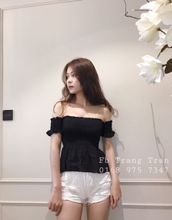 Áo trễ vai nhún chun