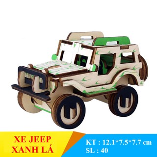 Mô hình xe ô tô gỗ 3D tự lắp ráp