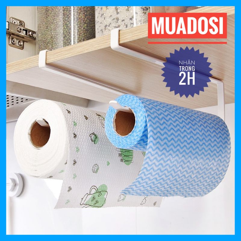 Giá Móc Treo Khăn Giấy Khăn Lau Cuộn Nhà Bếp Giấy Vệ Sinh Đa Năng