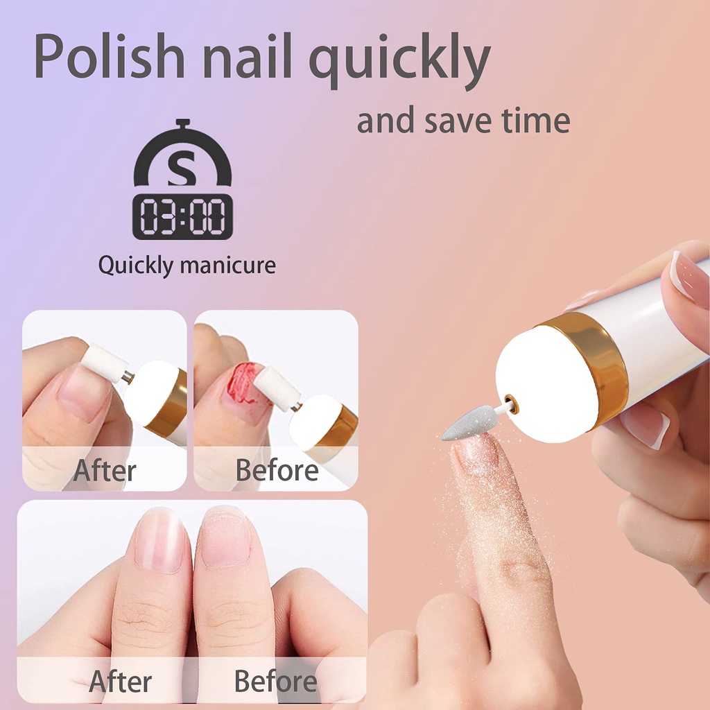 Máy dũa móng mini dùng cho người lớn và trẻ em loại sạc pin Nail Polishing Machine