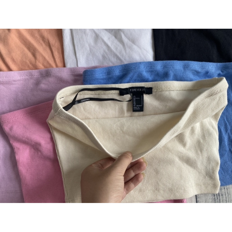 Áo ống thun gân F21