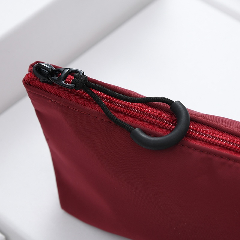 (Hàng Mới Về) Túi Đựng Mỹ Phẩm / Bút Kẻ Lông Mày / Son Môi Có Khóa Kéo Tiện Dụng Khi Đi Du Lịch