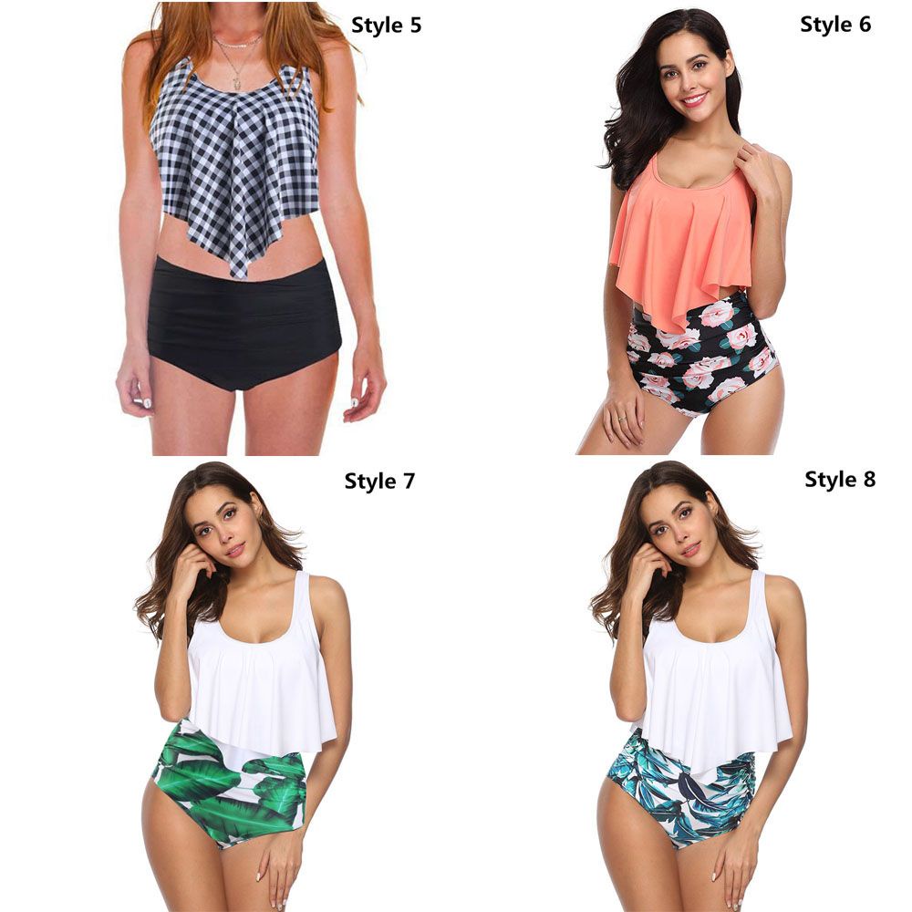 ❀Áo Thun Thiết Kế Đơn Giản Năng Động Thời Trang❀ Bộ Đồ Bơi Bikini Hai Mảnh Lưng Cao Có Đệm Ngực 2021 Cho Nữ | BigBuy360 - bigbuy360.vn