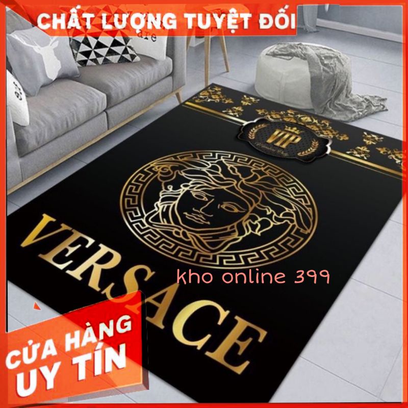 RẺ VÔ ĐỊCH  Thảm trải sàn nỉ nhung Versace chống trượt, thảm nỉ nhung thương hiệu, thảm trải sàn, thảm trang trí đẹp