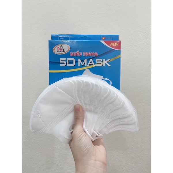 Sỉ 10 hộp (gồm 100 cái) khẩu trang 5D Nam Anh