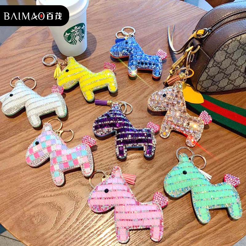 Móc khóa búp bê hoạt hình dễ thương cho bé gái ba lô xe hơi