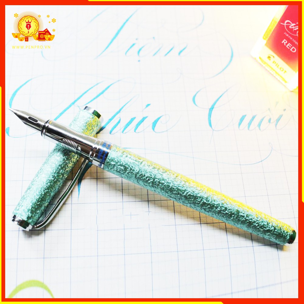 Bút Máy Ouwen 05 calliIgraphy ngòi lá tre có hộp đi kèm , tặng kèm ngòi calligraphy