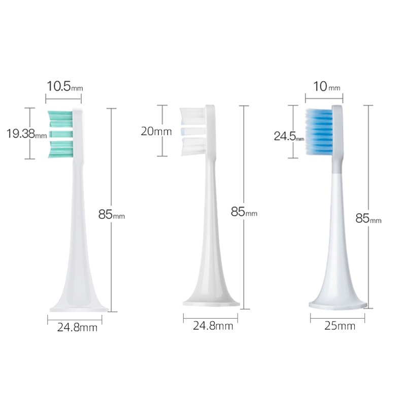 Xiaomi mijia t300 / t500 Đầu Bàn Chải Đánh Răng Điện sonic Thay Thế Chống Bụi 4 / 8 / 20 Cái