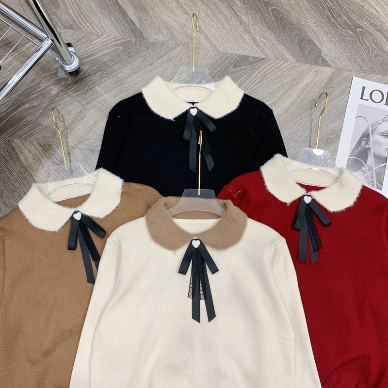 áo len cổ lông 4 maud