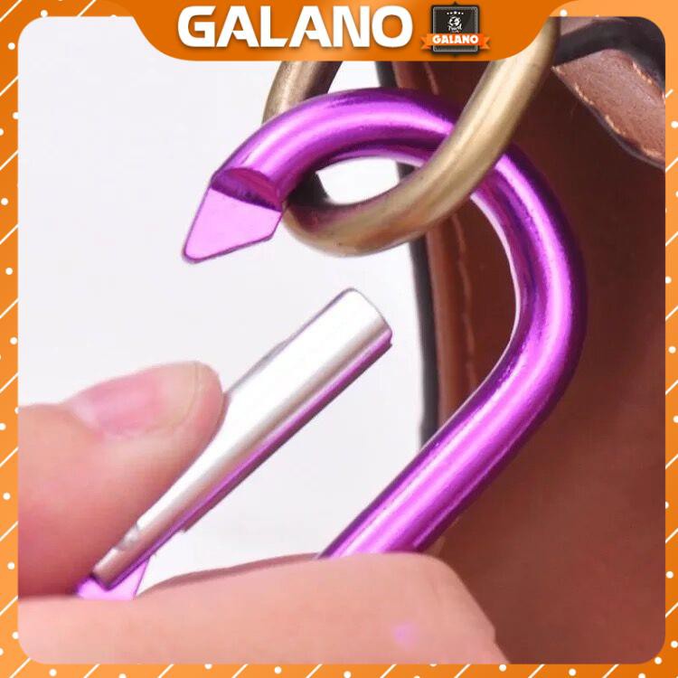 Móc khóa carabiner EDC GALANO gắn chìa khóa xe, balo du lịch chất liệu nhôm siêu bền HG-001091
