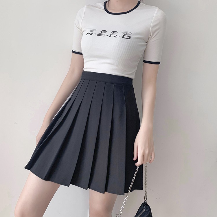Chân váy xếp ly Tennis Skirt Chữ A Dáng Ngắn mã -Chân Váy Chữ A Xếp Ly Lưng Cao Phong Cách Hàn Quốc Dành Cho Phái Đẹp