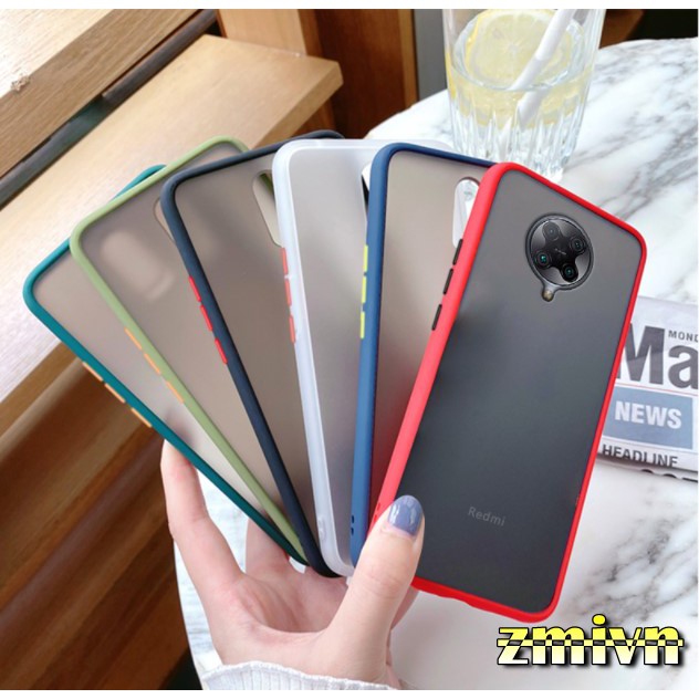 Ốp lưng cao su non Redmi K30 k30 pro / poco f2 pro / k30 ultra trong nhám viền màu