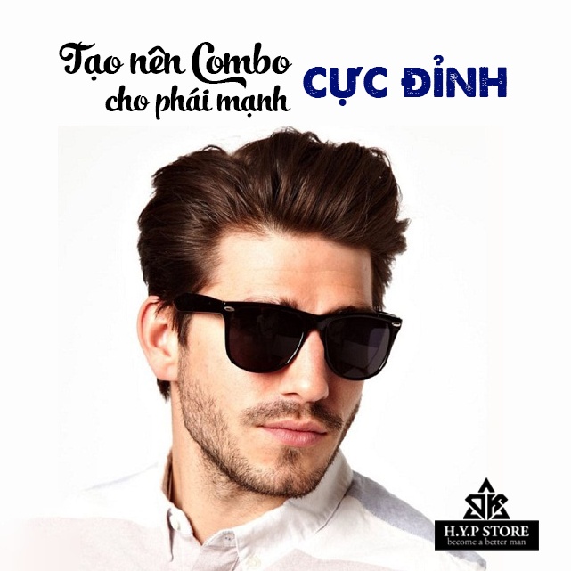 Combo Sáp Vuốt Tóc Variety Chính Hãng Cao Cấp Tặng Kèm Kính Thời Trang Cho Nam