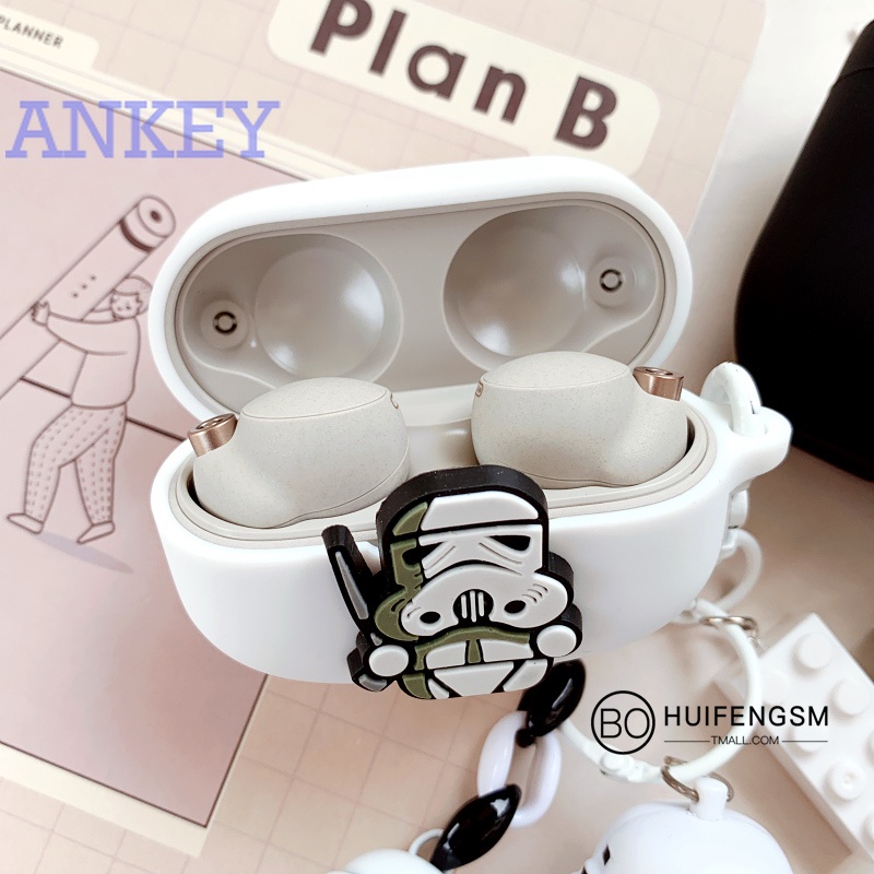 Sony WF-1000XM4 / WF-1000XM3 / WF-XB700 Case Vỏ Bảo Vệ Hộp Sạc Tai Nghe Bluetooth Không Dây Bằng Silicon Họa Tiết Hoạt Hình Cho