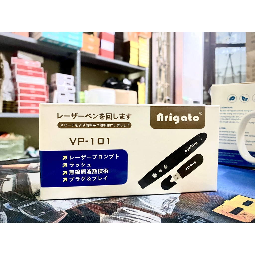 Bút Trình Chiếu⚡️Bút Chiếu Laser Thuyết Trình VP101 Chính Hãng⚡️Tặng Kèm Bao Da