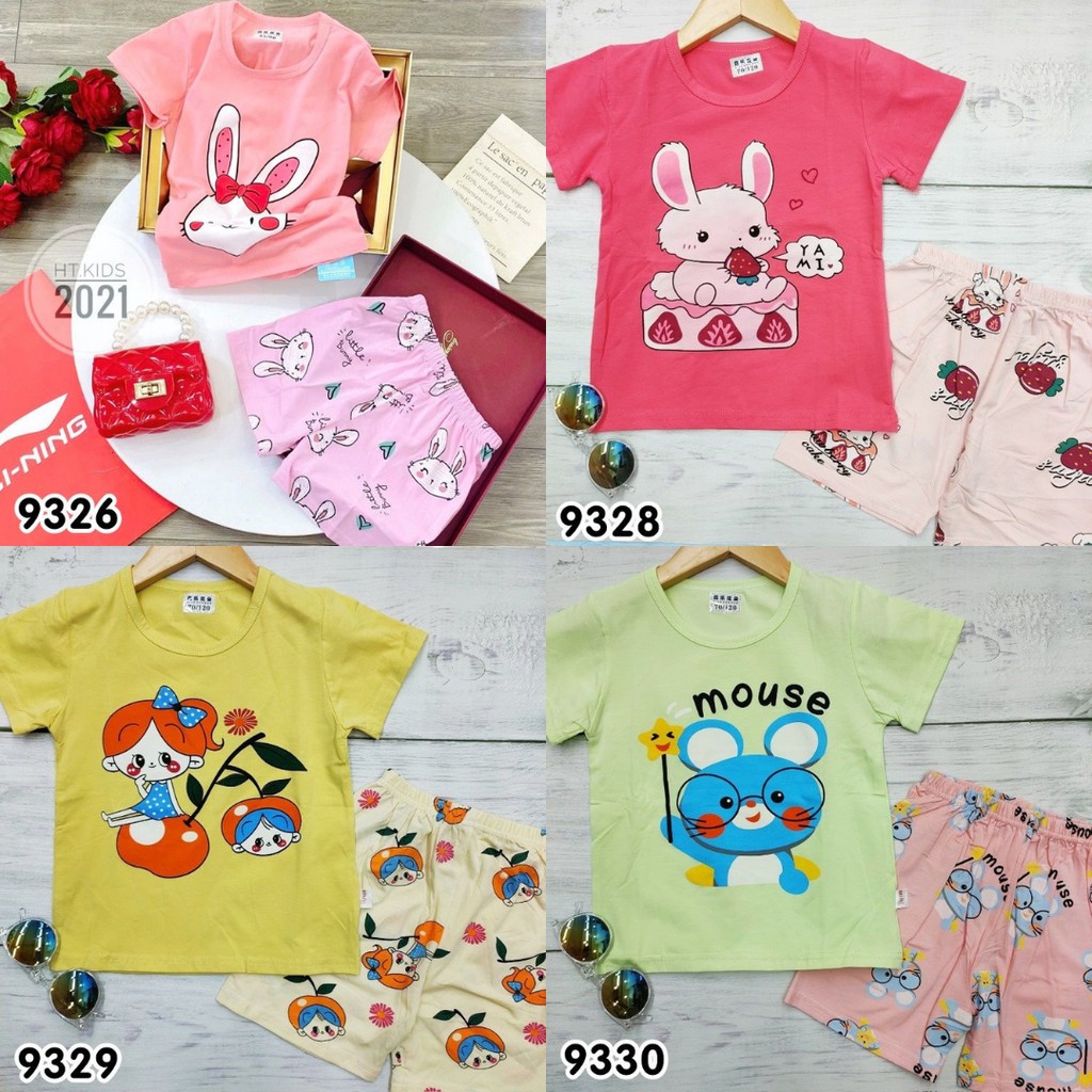 Bộ Ngắn Tay Bé Gái Nhiều Mẫu Có Size Cho Bé Từ 17-33KG (2)