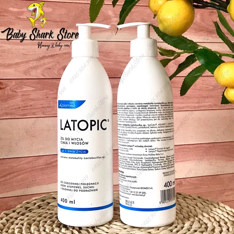 TẮM GỘI LATOPIC 400ml dành cho da dị ứng và kích ứng
