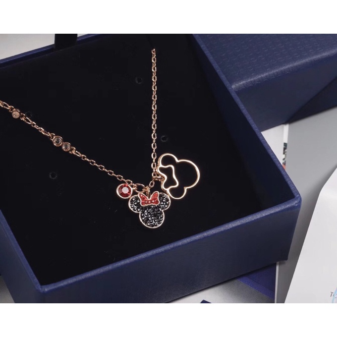 FREE SHIP Dây Chuyền Nữ WILLFAN Mickey Mouse Necklace Porcelain Inlay Technology Necklace Crystal FASHION cá tính Trang sức trang sức đeo THỜI TRANG