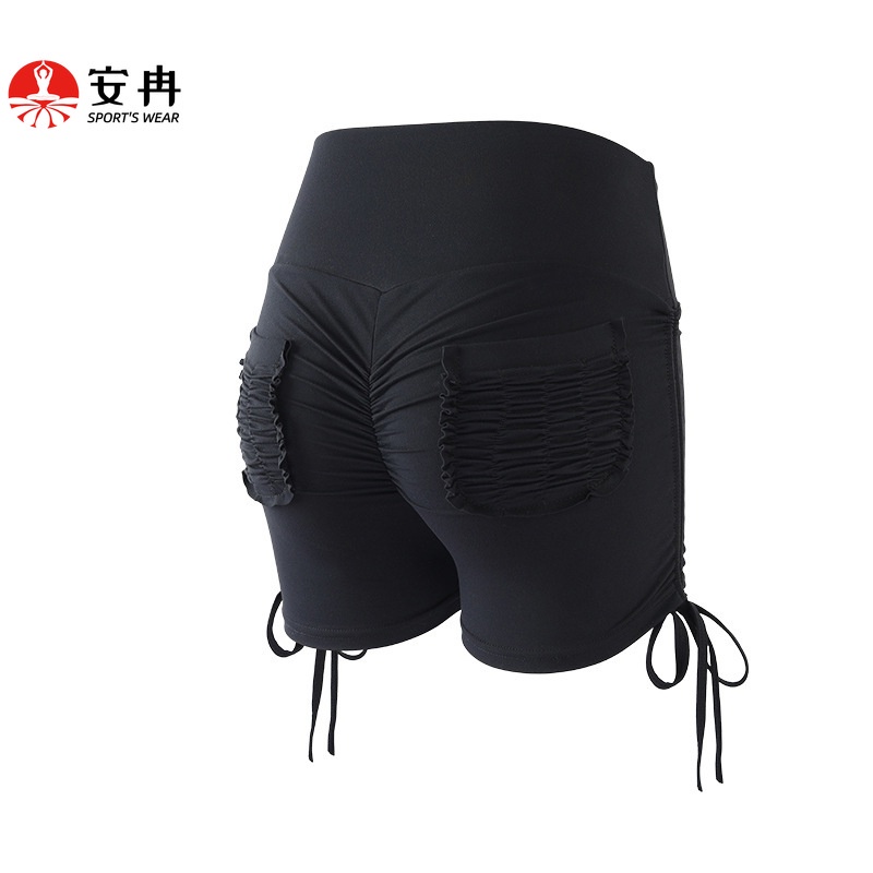 Quần short thể thao ANRAN phối dây buộc có túi nhiều màu sắc thời trang cho nữ