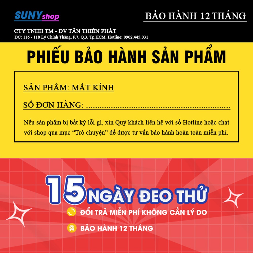 Kính cận có độ sẵn 0 - 6 độ nam nữ mắt tròn, gọng kim loại viền dày 7K3514. Tròng chống UV, ánh sáng xanh, đổi màu