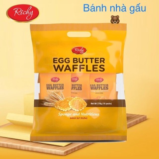 Bánh bơ trứng Butter Waffles Richy 270 gram (18 gói)