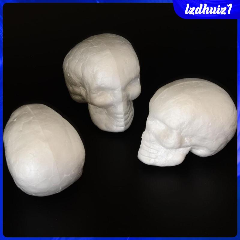 Bộ 10 Đầu Lâu Bằng Xốp Polystyrene Styrofoam Chuyên Dụng Cho Hóa Trang Halloween