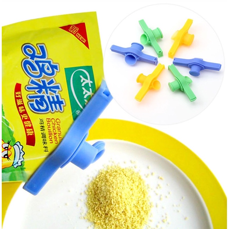 Kẹp Miệng Túi Bảo Quản Thực Phẩm CÓ NẮP MỞ RÓT tiện lợi