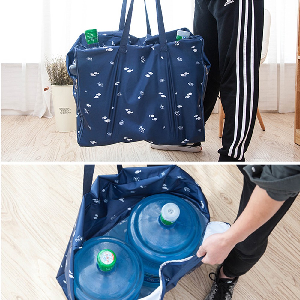 Set 3 Túi đựng chống thấm chăn, quần áo đa năng loại To tiện lợi- Nhiều màu