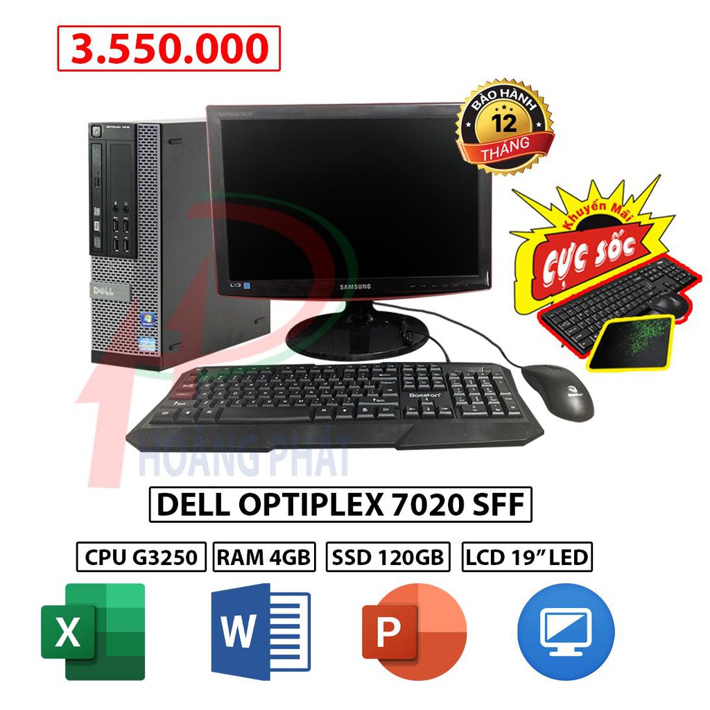 TRỌN BỘ PC Máy Tính Đồng Bộ Dell Optiplex 7020 SFF GIÁ RẺ