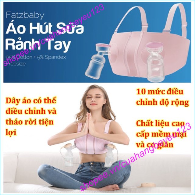 Áo hút sữa rãnh tay cho Mẹ Fazt FatzBaby - phụ kiện cho máy hút sữa điện - FB0023VN