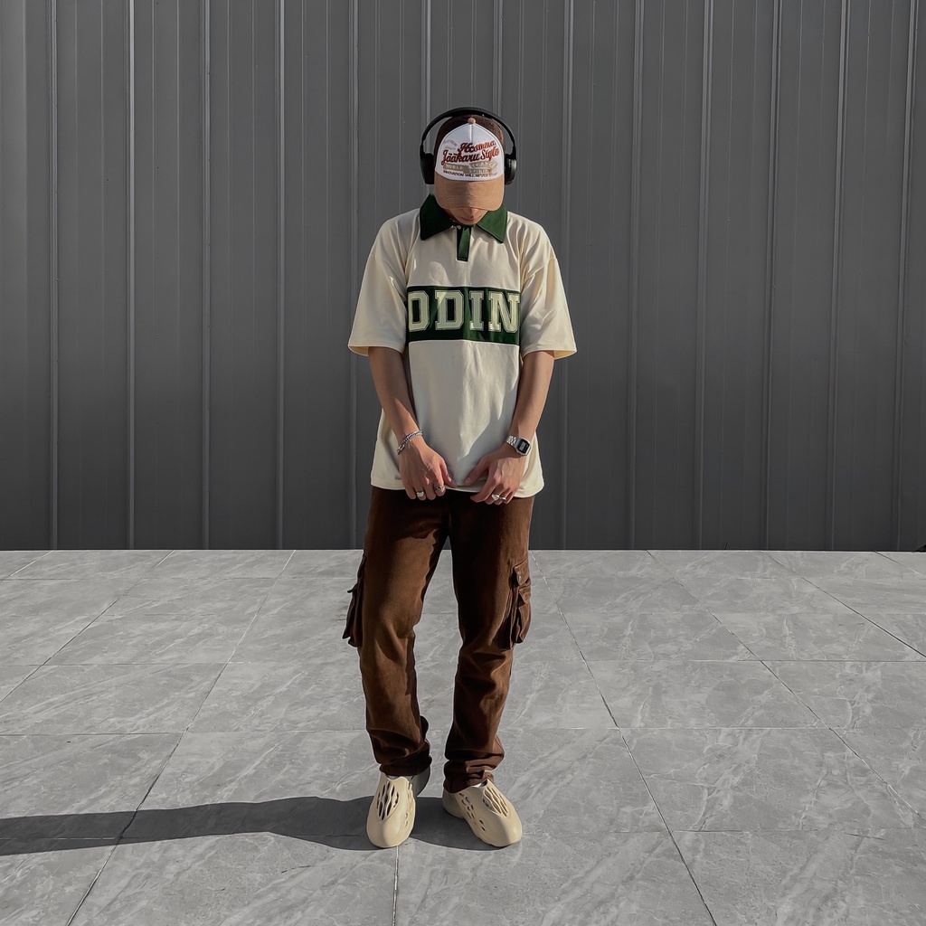 Áo Polo Oversize ODIN CLUB Striped, Áo thun có cổ form rộng, Local Brand ODIN CLUB
