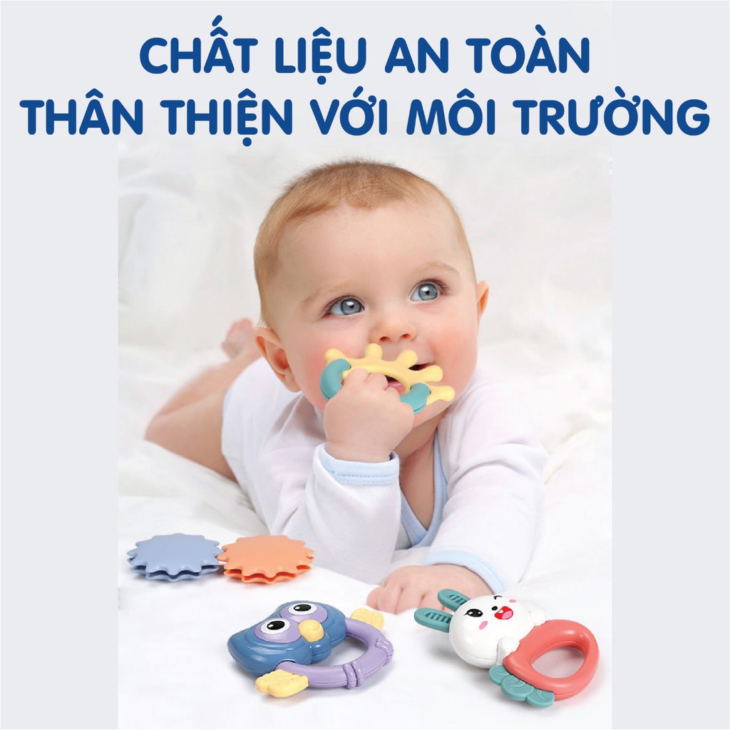 Xúc xắc 5 món có nhạc UM-1058 xanh/hồng