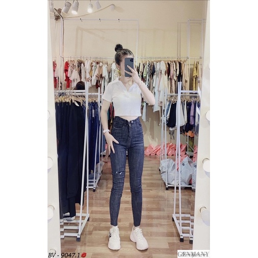 Quần bò ôm rách siêu đẹp. Size S M L