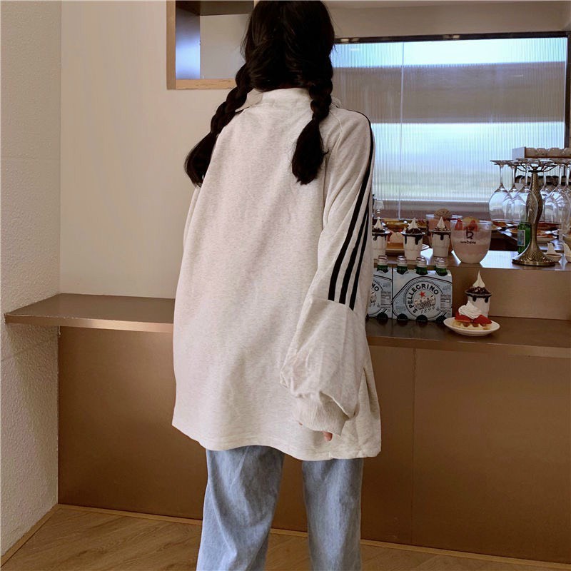 Áo SWEATER khóa lửng chất nỉ form rộng PARA