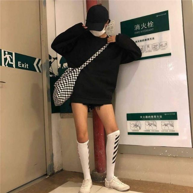 Áo Sweater Trơn Tay Dài Kèm Ảnh Thật