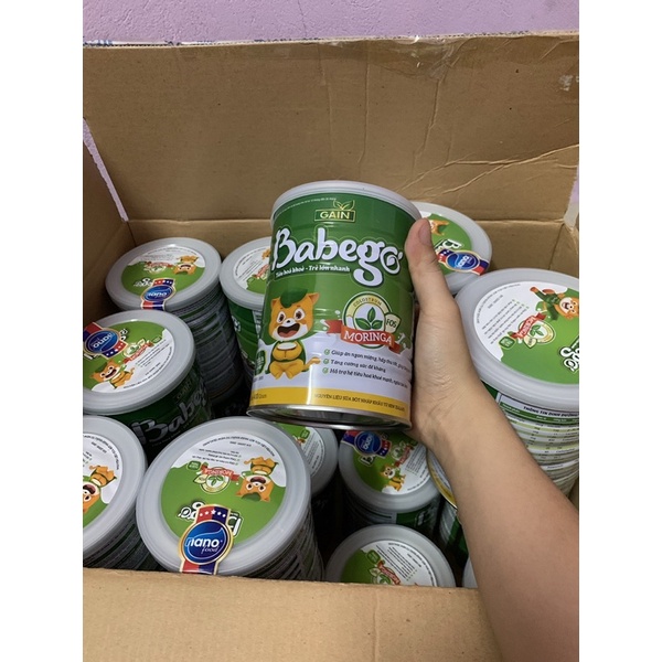 Sữa chùm ngây babego cho bé lon 800g
