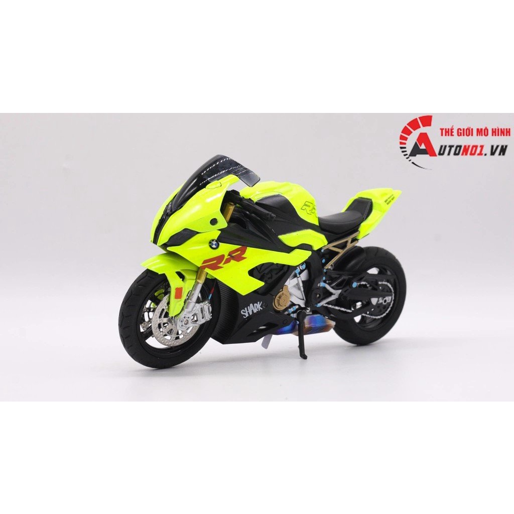 MÔ HÌNH XE ĐỘ BMW S1000RR GREEN ĐỘ PÔ SC TỈ LỆ 1:12 AUTONO1 D193