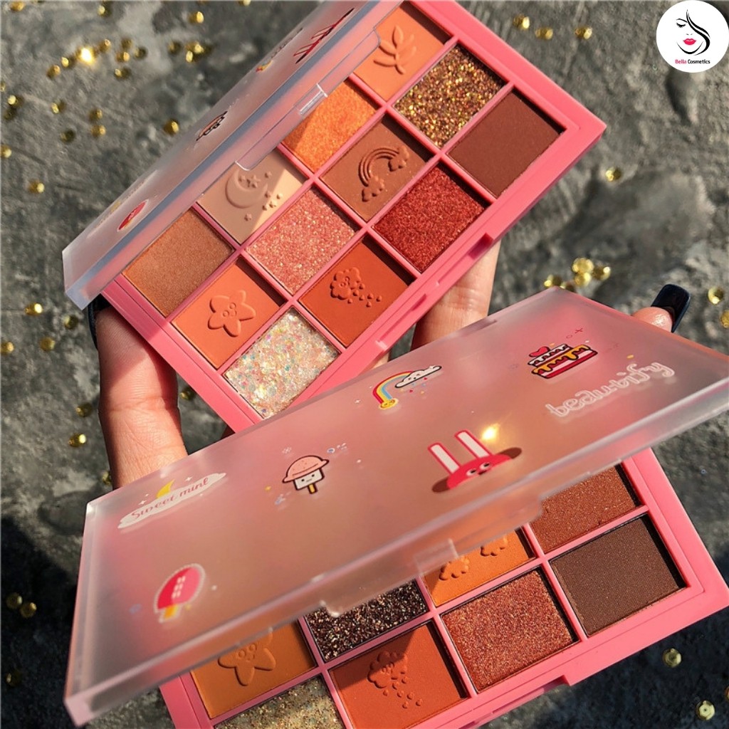 Phấn Mắt SWEET MINT BEAUTIFY 12 Ô Màu Nhũ | BigBuy360 - bigbuy360.vn