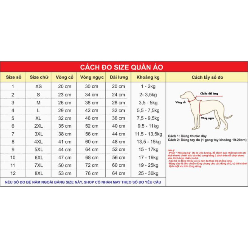 (9kg - 25kg) ÁO SIZE LỚN IN HÌNH ĐÁNG YÊU DÀNH CHO THÚ CƯNG (CHÓ, MÈO,...)